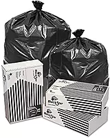 PITT PLASTICS/INTEPLAST, BLACK LOW DENSITY PERFORATED CAN LINER 125-12, Manufacturer Part Number: B74820XK