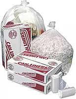 MR40482MC High-Density Mini-Roll Can Liners, 40-45gal, 12 mic, 40 x 48, Natural (Case of 250)