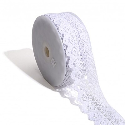 Merletto in cotone alto 57 mm S9152