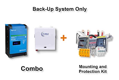 3.0 kW VICTRON EasySolar - HUBBLE Lithium Combo, c/w 2.7 kWh,  24V Lithium Battery
