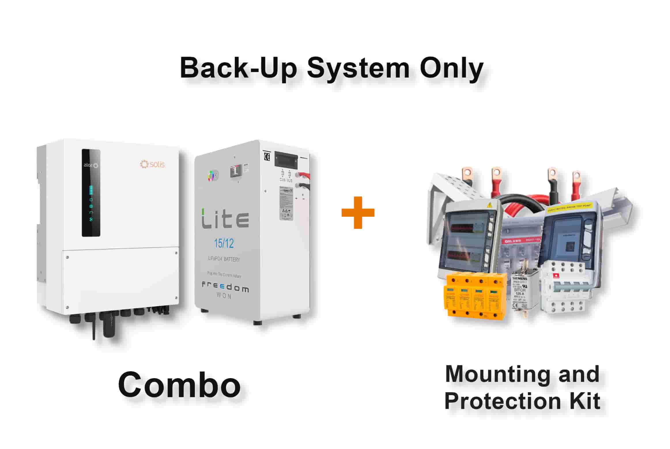 5.0 kW SOLIS S6 Hybrid - FREEDOM WON Combo, c/w 15.0 kWh Lithium Battery