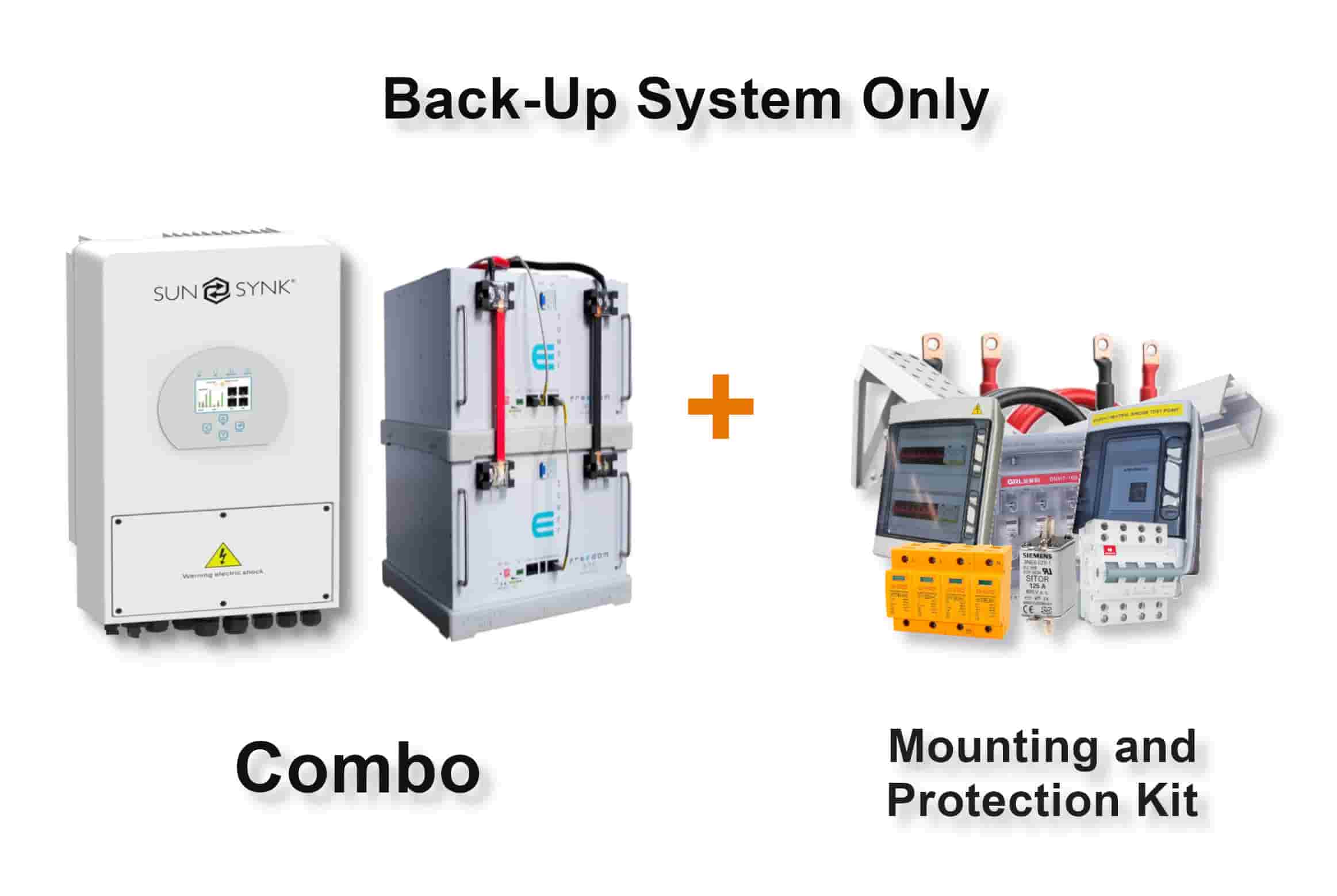 5.0 kW SUNSYNK Hybrid - FREEDOM WON Combo, c/w 2 x 5.0 kWh Lithium Batteries 5.0 kW SUNSYNK Hybrid - FREEDOM WON Combo, c/w 2 x 5.0 kWh Lithium Batteries