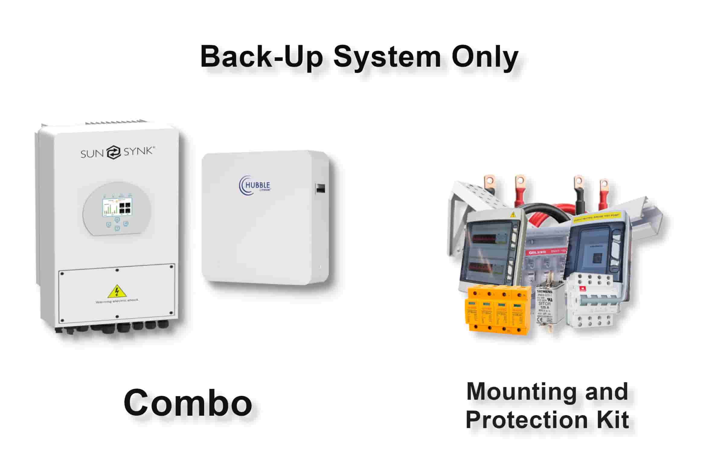 5.0 kW SUNSYNK Hybrid - HUBBLE Combo, c/w 10.0 kWh Lithium Battery