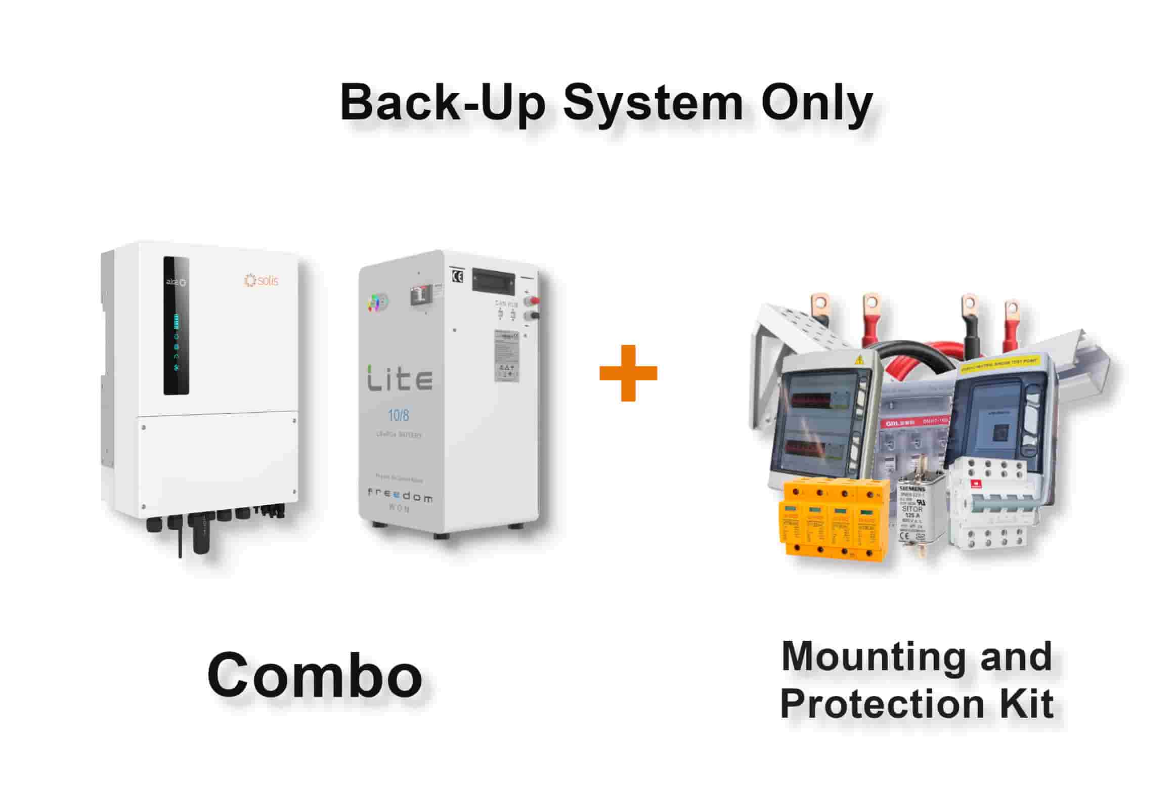 6.0 kW SOLIS S6 Hybrid - FREEDOM WON Combo, c/w 10.0 kWh Lithium Battery