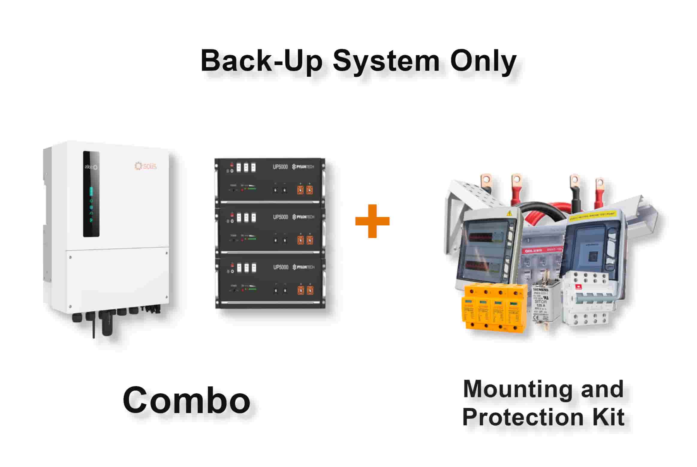 8.0 kW SOLIS S6 Hybrid Combo, c/w 3x 4.8 kWh PYLONTECH Lithium Batteries