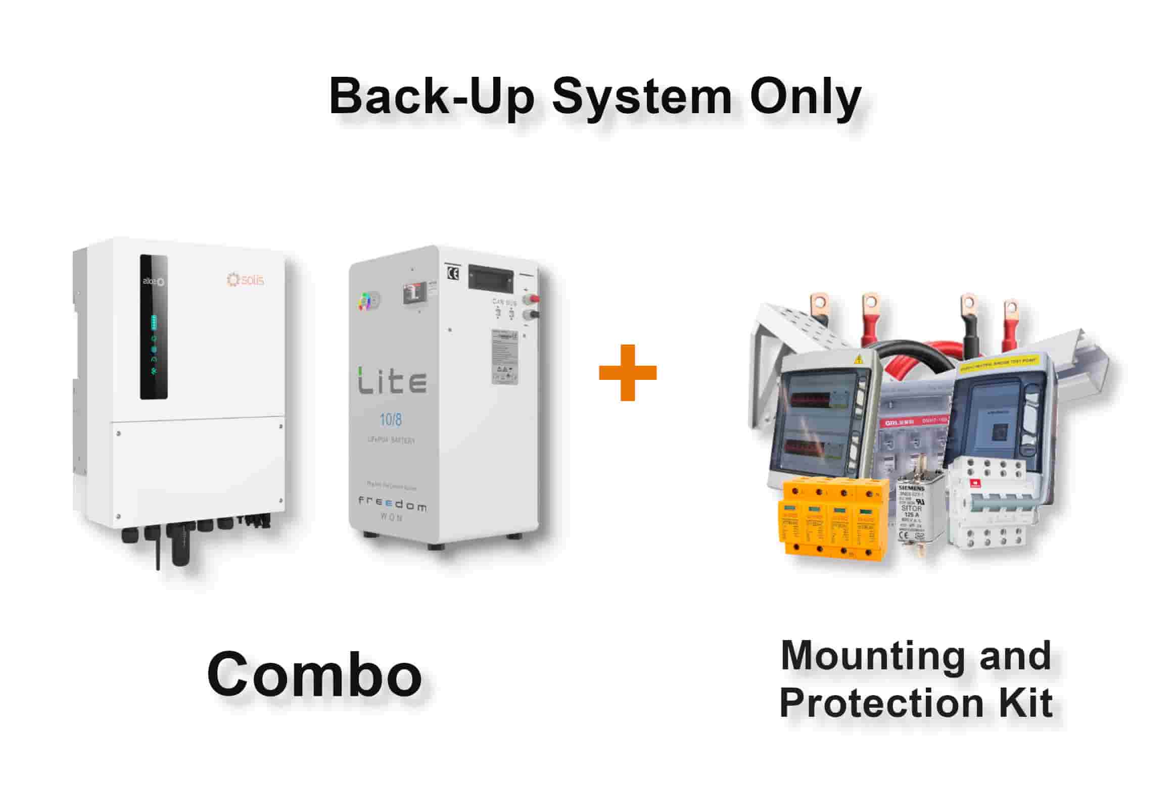 8.0 kW SOLIS S6 Hybrid Combo, c/w 10 kWh FREEDOM WON Lithium Battery