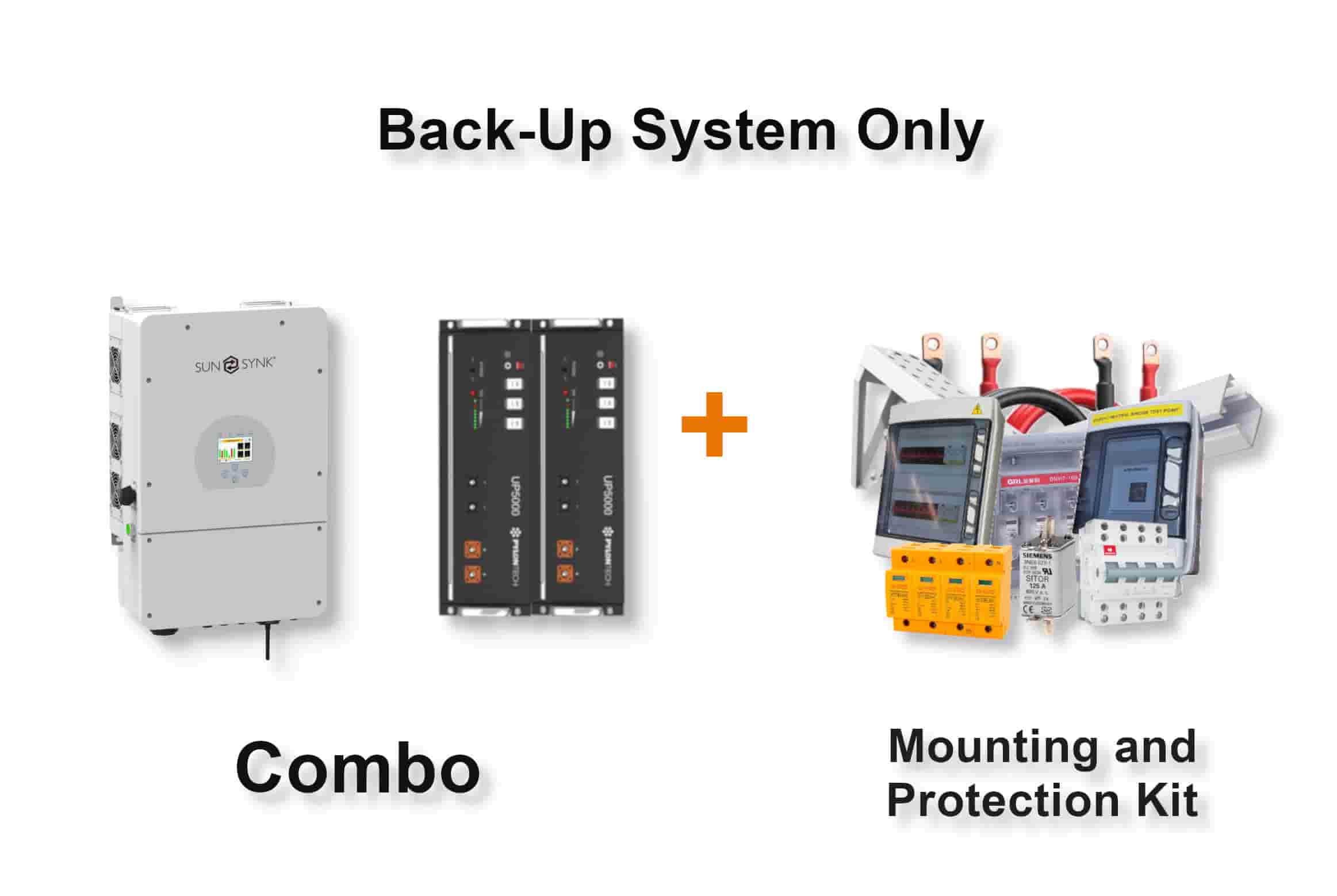 8.0 kW SUNSYNK Hybrid - PYLONTECH Combo, c/w 2x 4.8 kWh Lithium Batteries