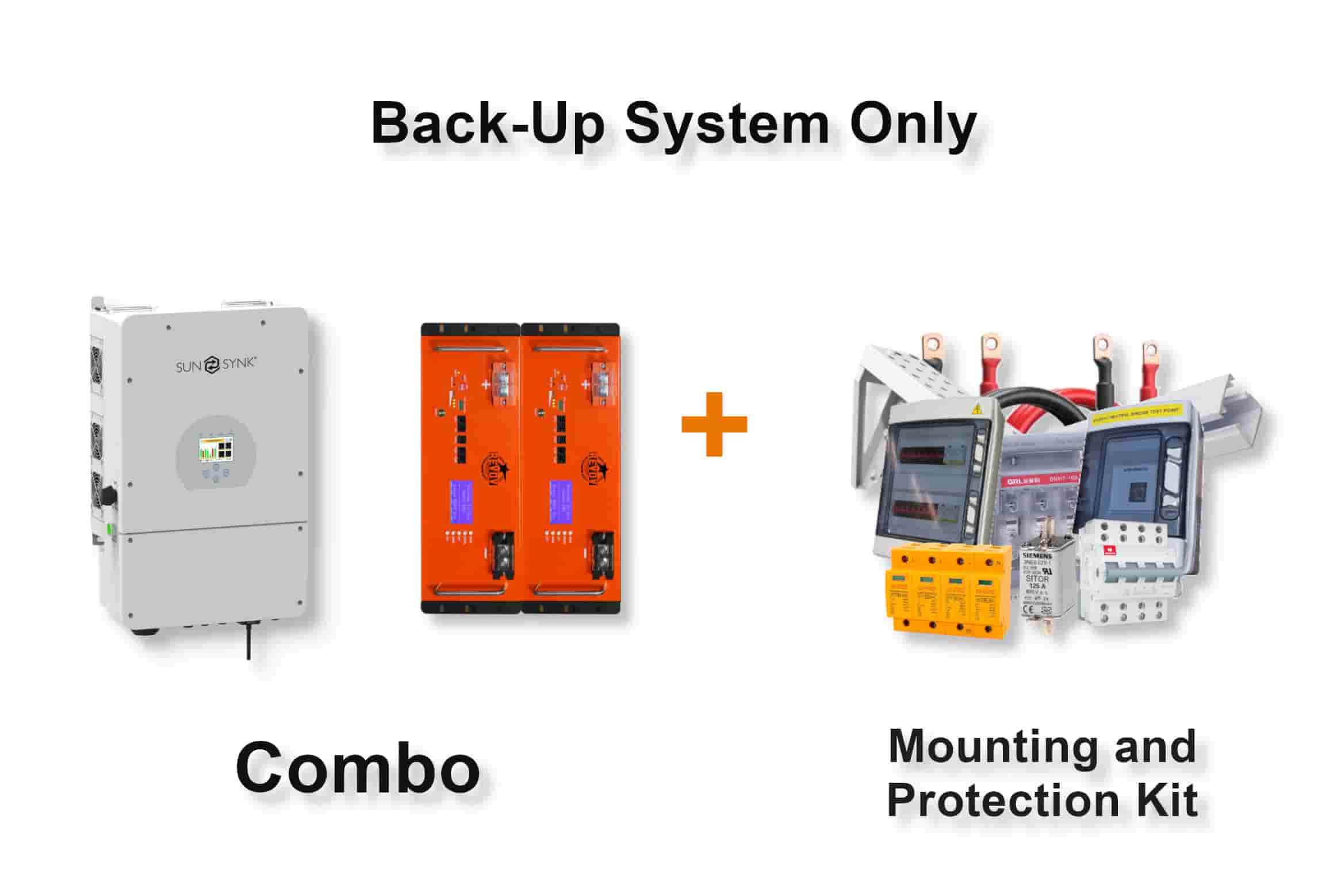 8.0 kW SUNSYNK Hybrid - REVOV Combo, c/w 2x 5.12 kWh Lithium Batteries