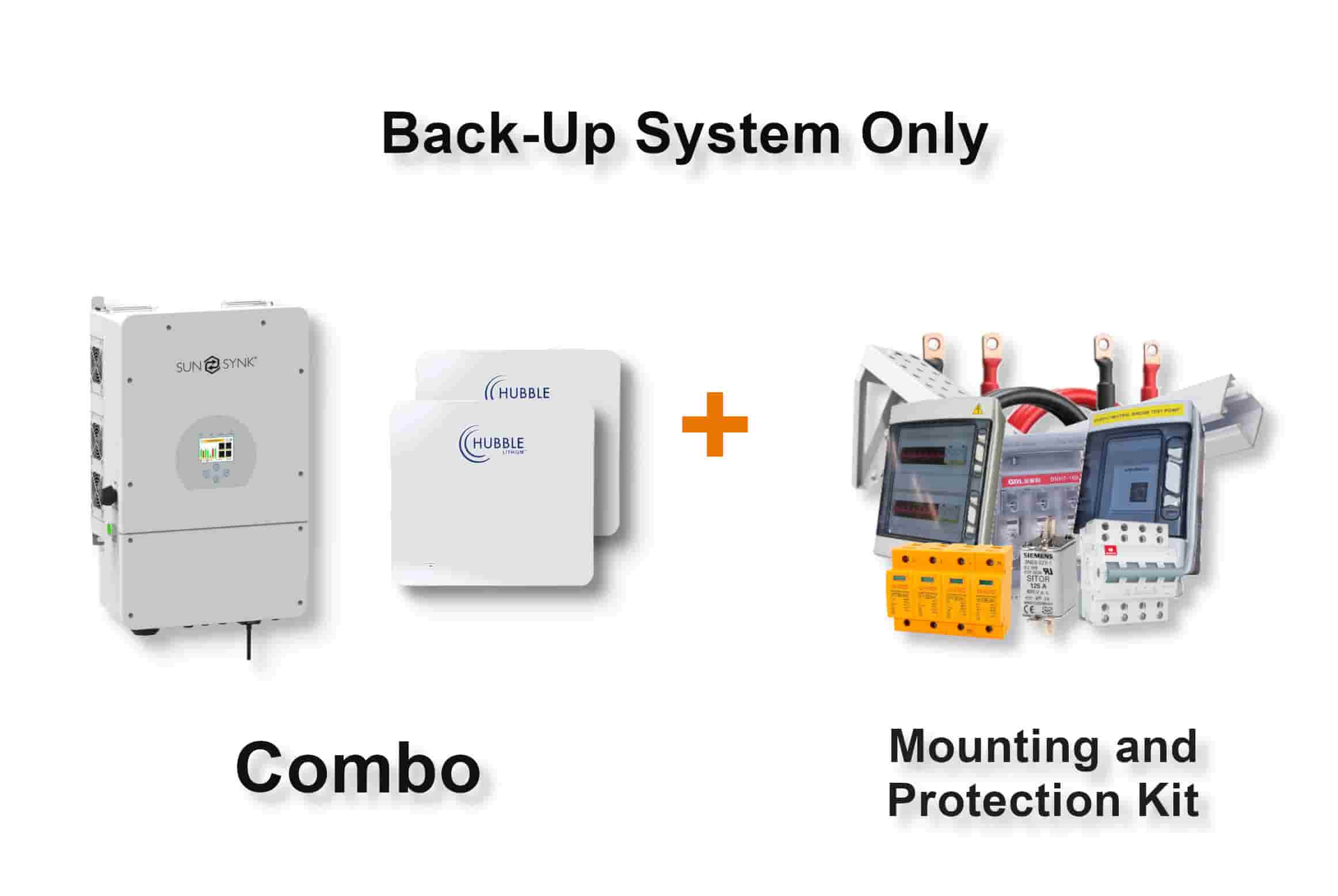8.0 kW SUNSYNK Hybrid - HUBBLE Combo, c/w 2x 10.0 kWh Lithium Batteries