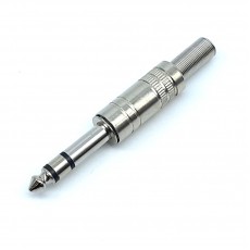 1/4" Stereo Metal Plug with Spring (PL-850) 1/4" Stereo Metal Plug with Spring (PL-850)