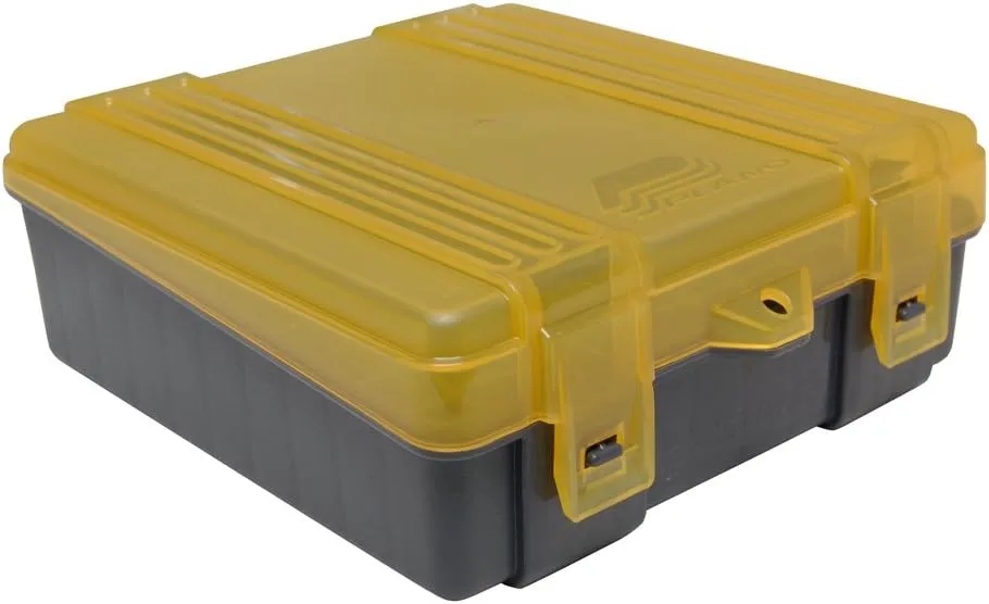 PLANO Handgun and Rifle Ammo Case, Hard-Shell Plastic Ammunition Storage with Flip-Top Lid and Deep Individual Slots