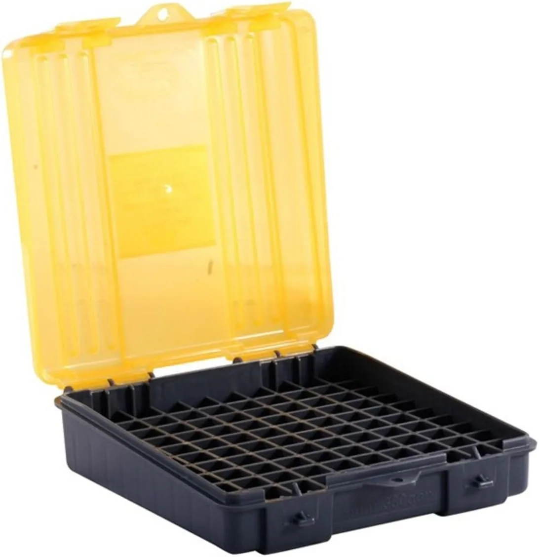 PLANO Handgun and Rifle Ammo Case, Hard-Shell Plastic Ammunition Storage with Flip-Top Lid and Deep Individual Slots