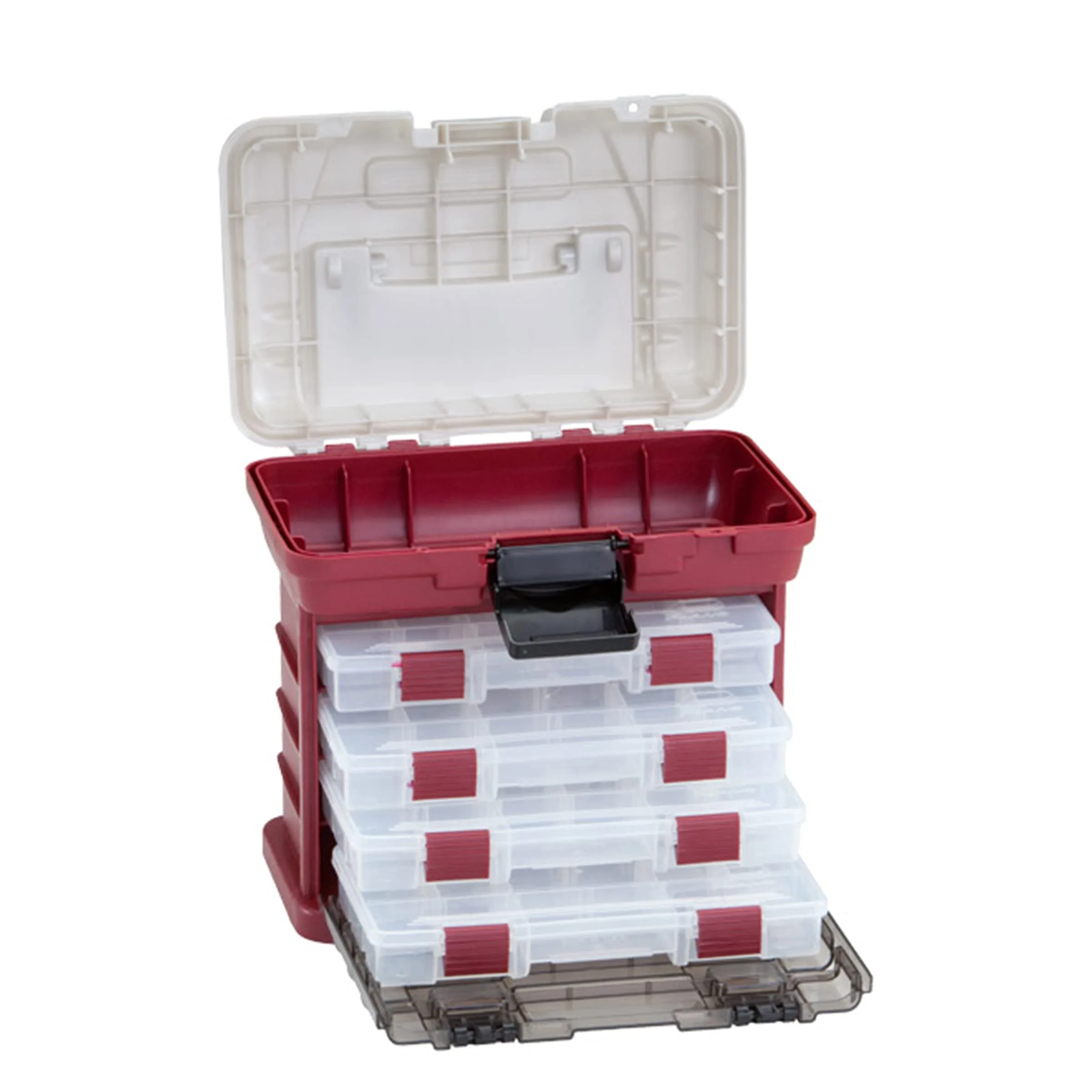 Plano 4-By Rack System 3500 - Red Metallic/Silver