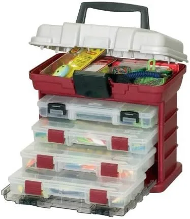 Plano 4-By Rack System 3500 - Red Metallic/Silver