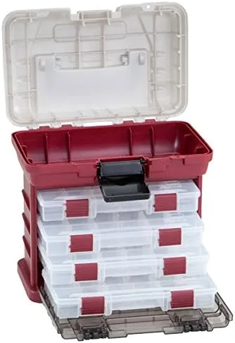 Plano 4-By Rack System 3500 - Red Metallic/Silver