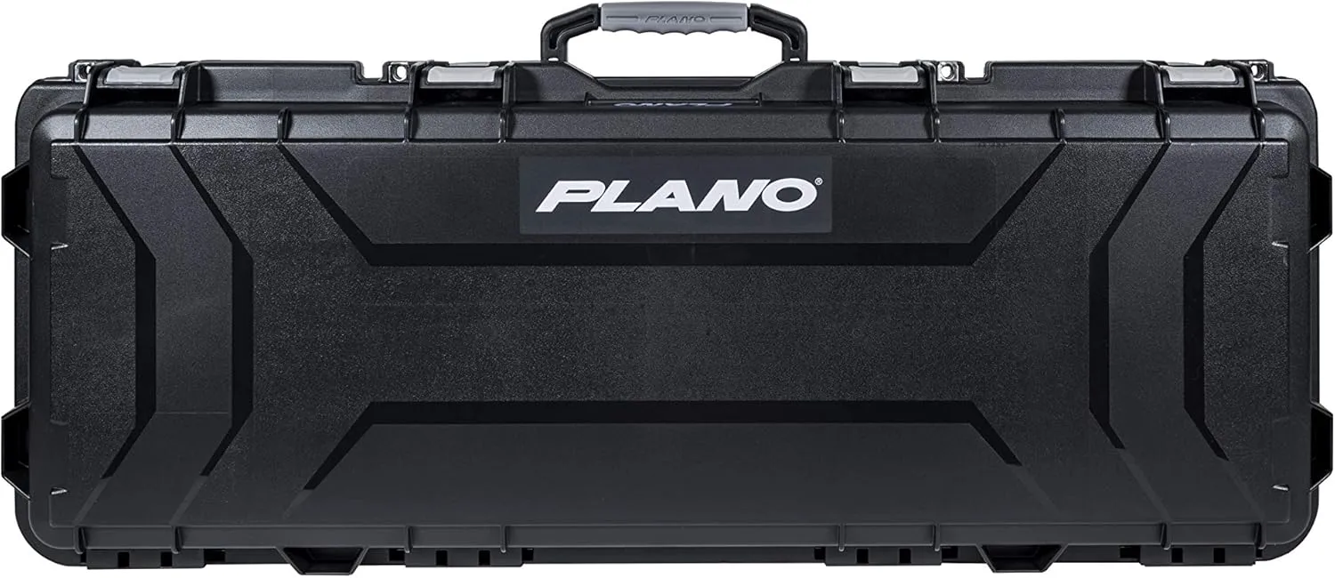 Plano Field Locker Element 44" Bow Case, Black with Gray Accents, Wheeled Archery Case Storage, Airline Approved