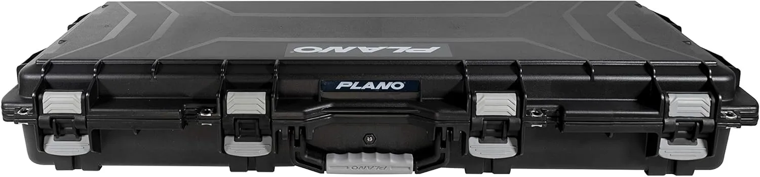 Plano Field Locker Element 44" Bow Case, Black with Gray Accents, Wheeled Archery Case Storage, Airline Approved