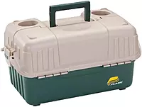 Plano Hip Roof Tackle Box w/6-Trays - Green/Sandstone