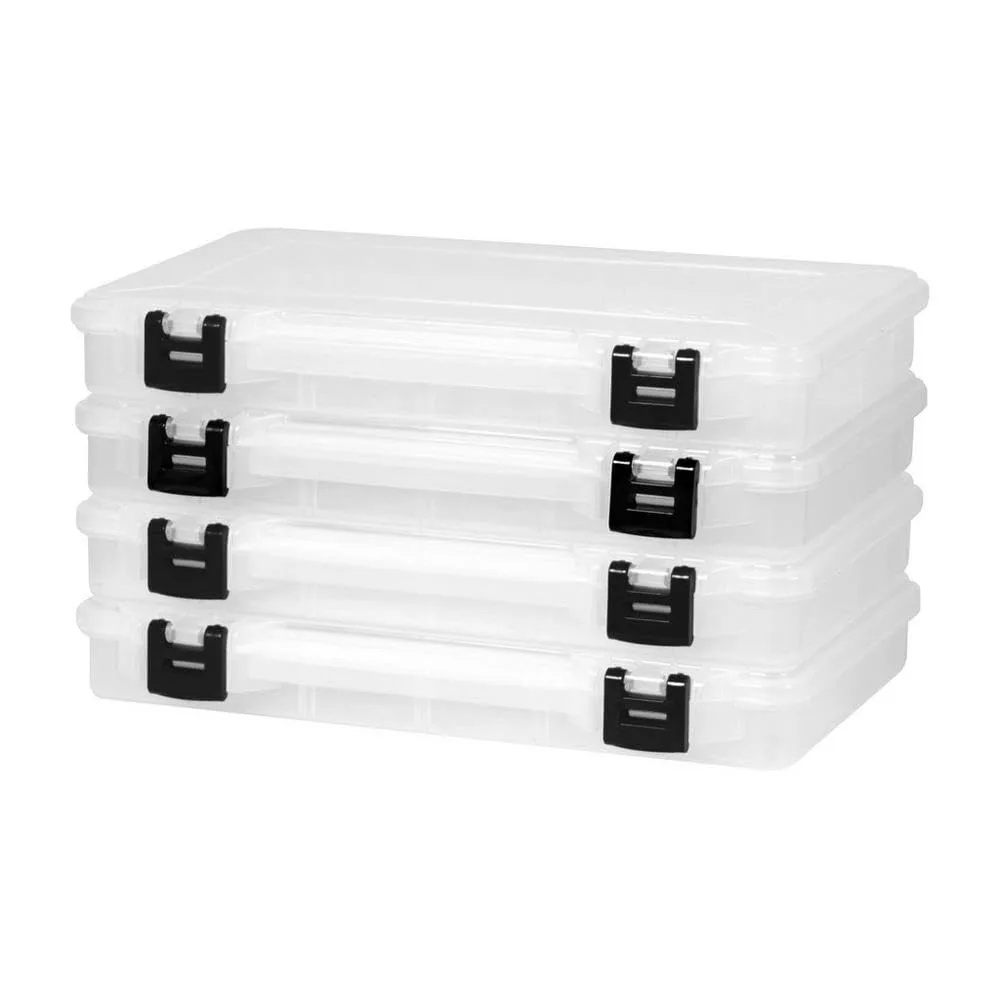Plano ProLatch 3700 StowAway 4-Pack, Clear and Black, ProLatch Locking System