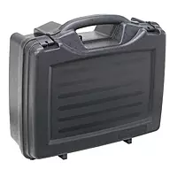Plano Protector Series Four Pistol Case, Large, Black, Hunting Gun Case with Padlock Tabs and Foam Padding