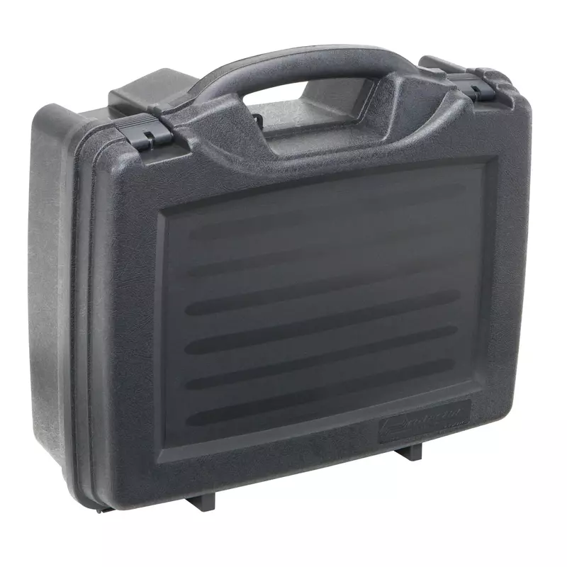 Plano Protector Series Four Pistol Case, Large, Black, Hunting Gun Case with Padlock Tabs and Foam Padding