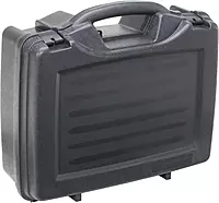 Plano Protector Series Four Pistol Case, Large, Black, Hunting Gun Case with Padlock Tabs and Foam Padding
