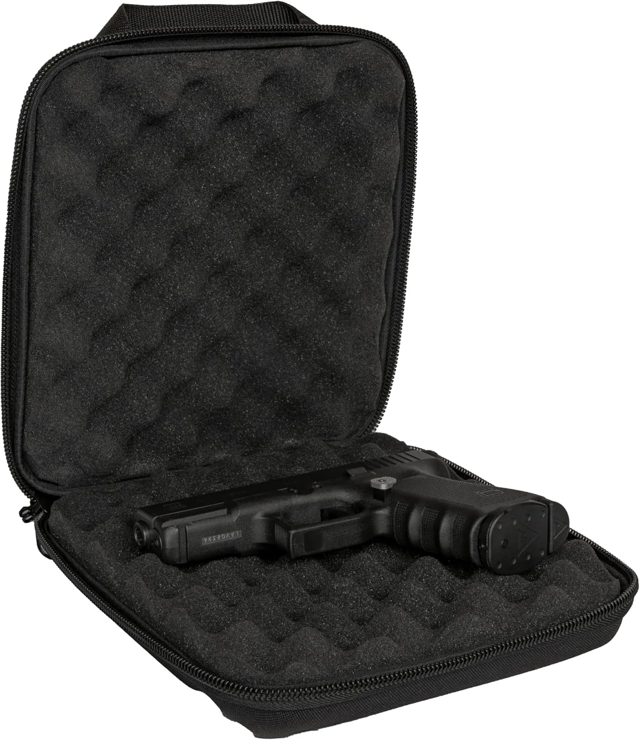 Plano Stealth Pistol Case, Lightweight Gun Carrying Case for Pistols, Lockable Dual Zipper Pulls with EVA Construction