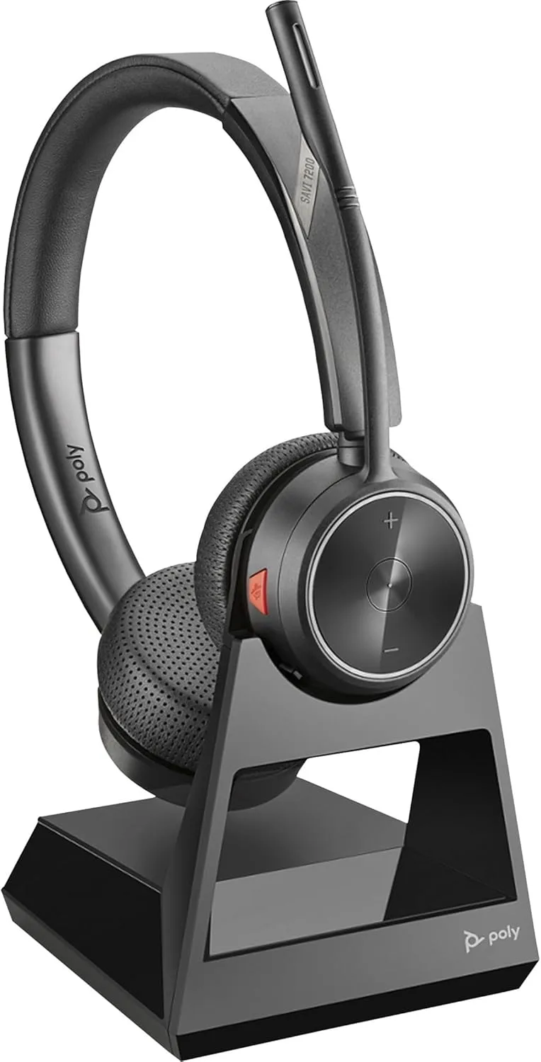 Plantronics SAVI 7220 Office Wireless DECT Headset - Black