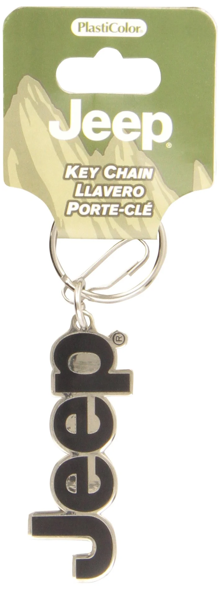 Plasticolor Molded 004266R01 Key Chain with Jeep Logo One Size Multicolor