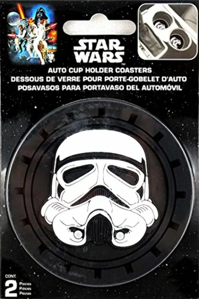 Plasticolor Star Wars Stormtrooper Auto Coaster 2-Pack (000665R01)