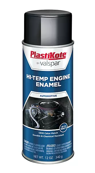 PlastiKote 203 Universal Black Engine Enamel, 12 oz.