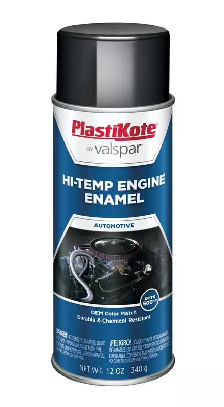 PlastiKote 203 Universal Black Engine Enamel, 12 oz.
