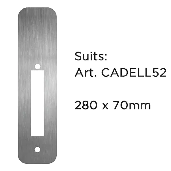 Upgrade RETROFIT PLATE (RECTANGLE 280 x 70mm) - Stainless Steel