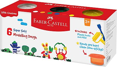 Faber-Castell Little Creatives Modelling Dough Set of 6