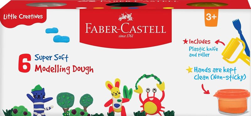 Faber-Castell Little Creatives Modelling Dough Set of 6