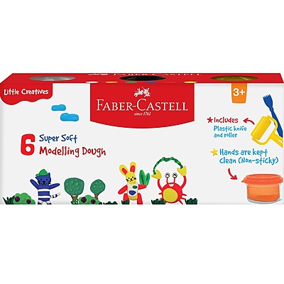 Faber-Castell Little Creatives Modelling Dough Set of 6