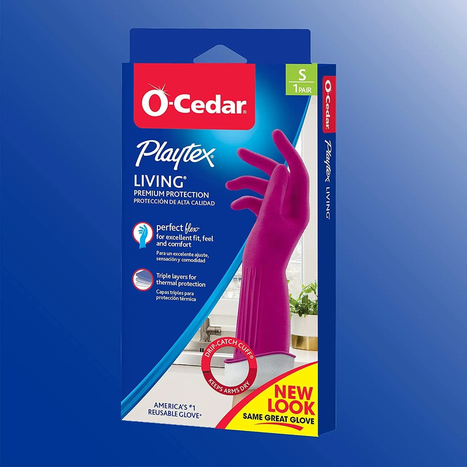 Playtex Living Reuseable Rubber Cleaning Gloves (Small, Pack of 10)