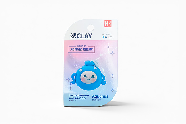 LOUFOR Air Dry Clay Kits - Zodiac signs , Clay DIY Kit with Tools, Gift for Kids