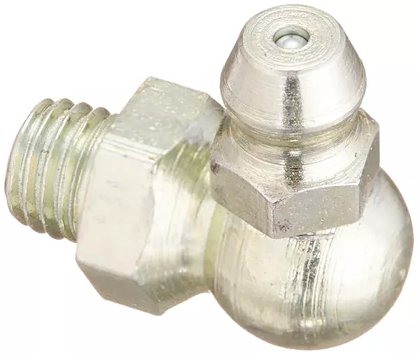 LubriMatic 11-113 Grease Fittings - 1/4"-28 90 Degree Angle - Pack of 10