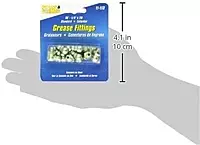 LubriMatic 11-113 Grease Fittings - 1/4"-28 90 Degree Angle - Pack of 10