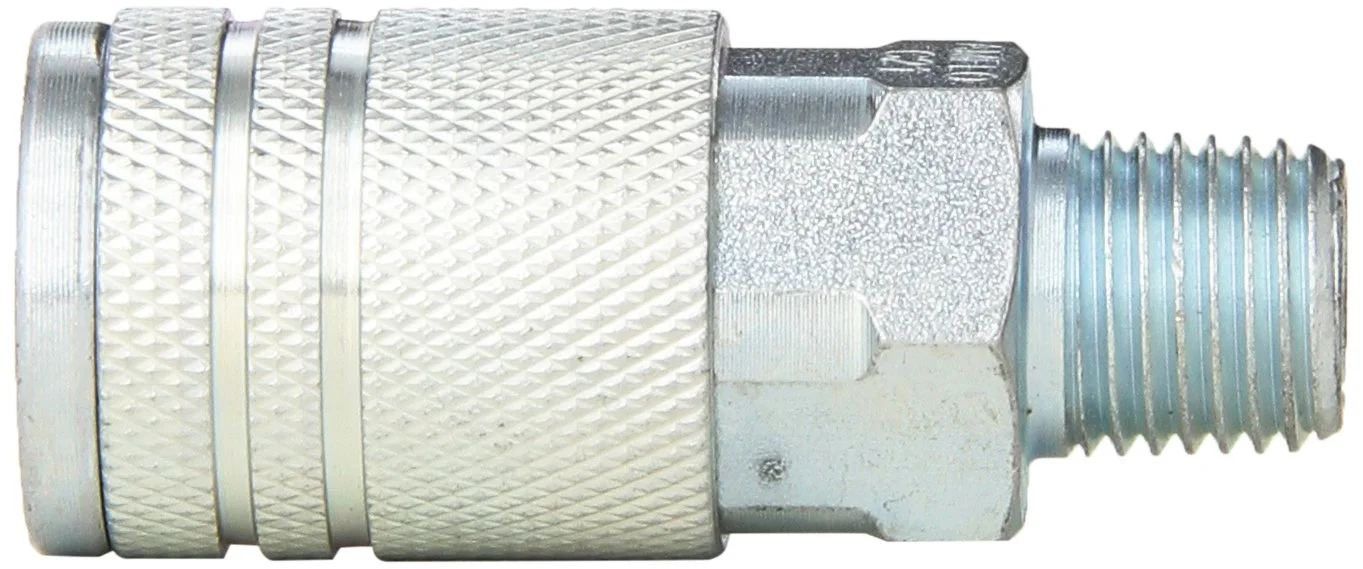 Amflo C21 1/4" I/M Design x 1/4" MNPT Steel Coupler - Box of 10