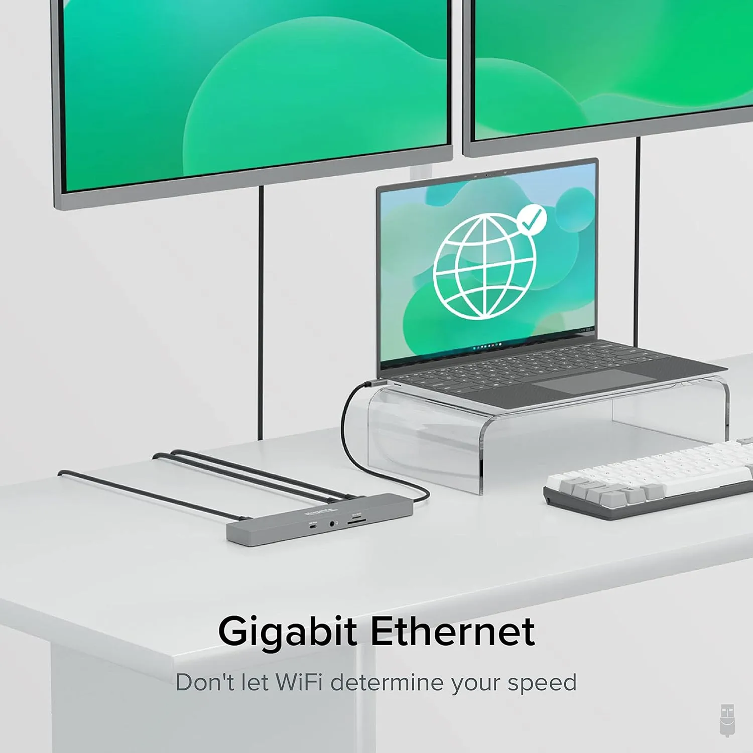 Plugable 11-in-1 USB-C Hub, 100W USB-C Pass-Through, Laptop Docking Station Dual Monitor, 4K 60Hz HDMI