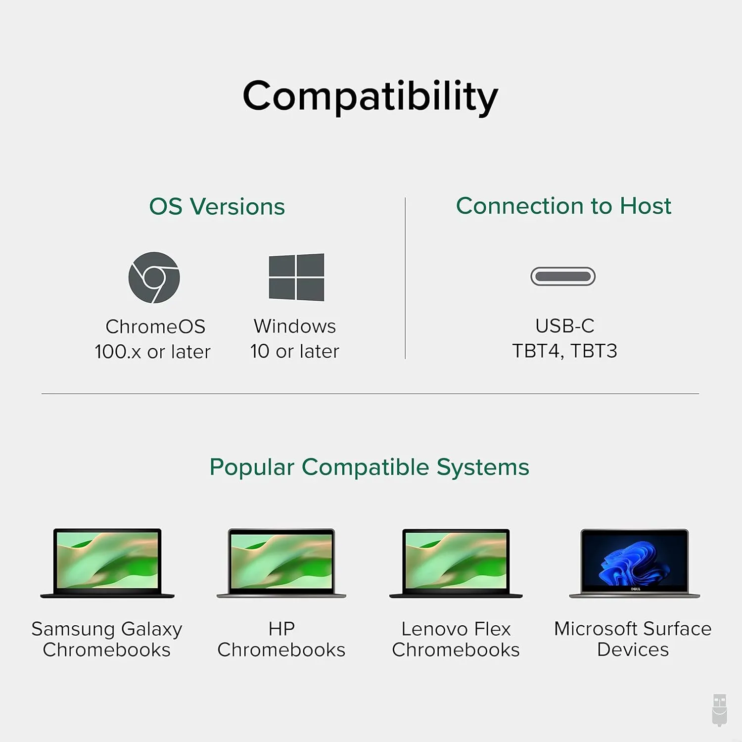 Plugable 12-in-1 Dual 4K USB C Docking Station, Works With Chromebook Certified, Driverless 60W Charging Dock