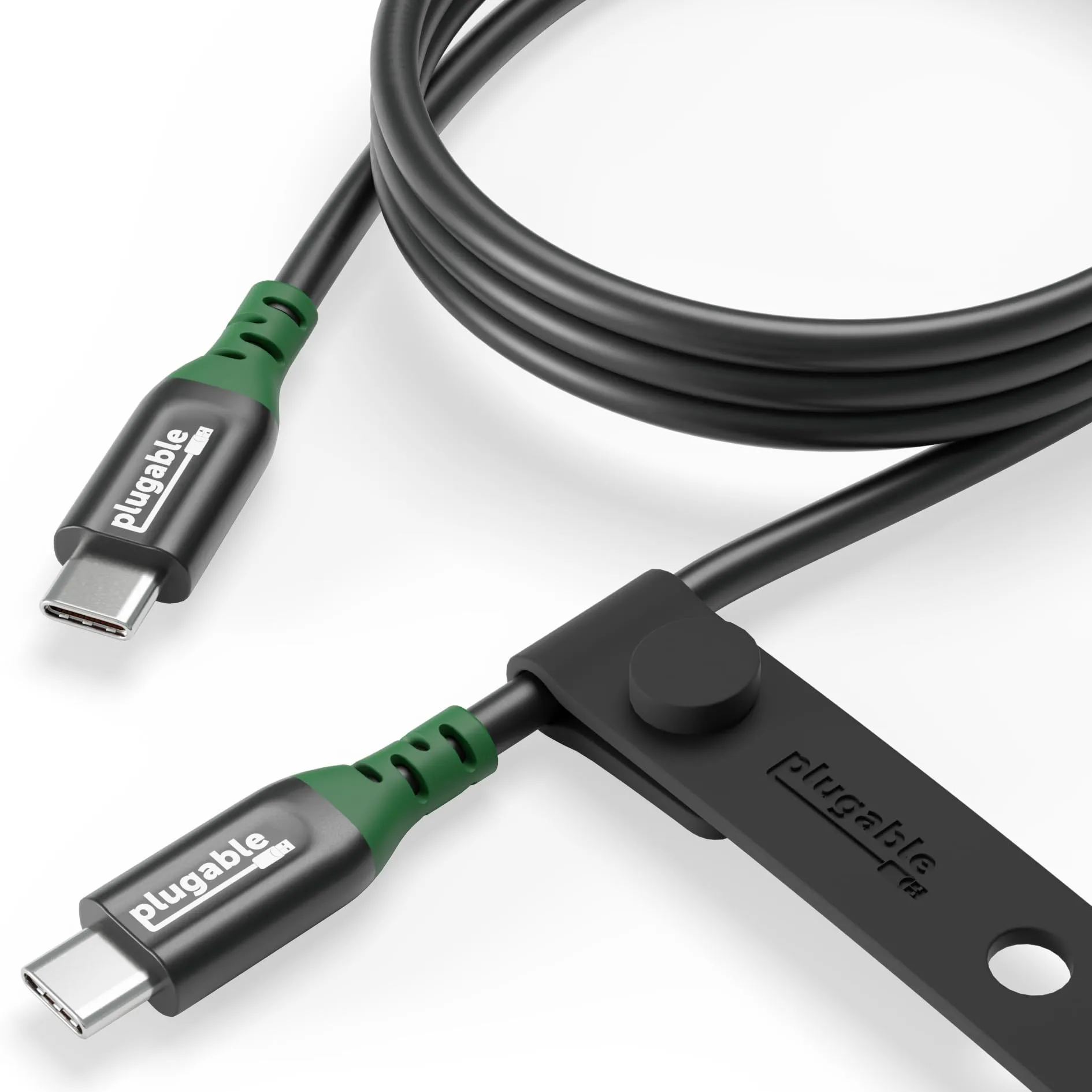 Plugable USB C Cable, 240W Charging Cable 20Gbps, 4K 120Hz, 8K 60Hz USB-C Monitor, iPhone, MacBook, iPad, Samsung Galaxy, 3.3 Feet (USBC-240W-1M)