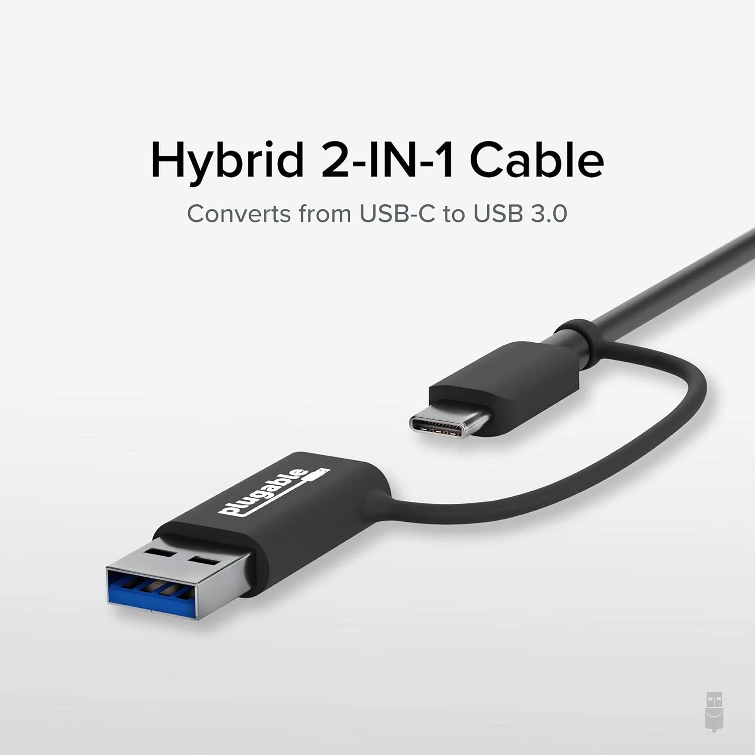 Plugable 2.5G USB-C and USB to Ethernet Adapter – Dual-Connector 2-in-1 USB-C to RJ45 2.5Gbps LAN