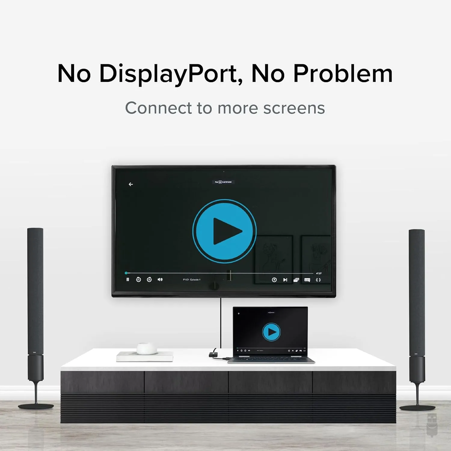 Plugable DisplayPort to VGA Adapter - Supports DisplayPort-Equipped Windows and Linux Systems to VGA Displays up to 1080p
