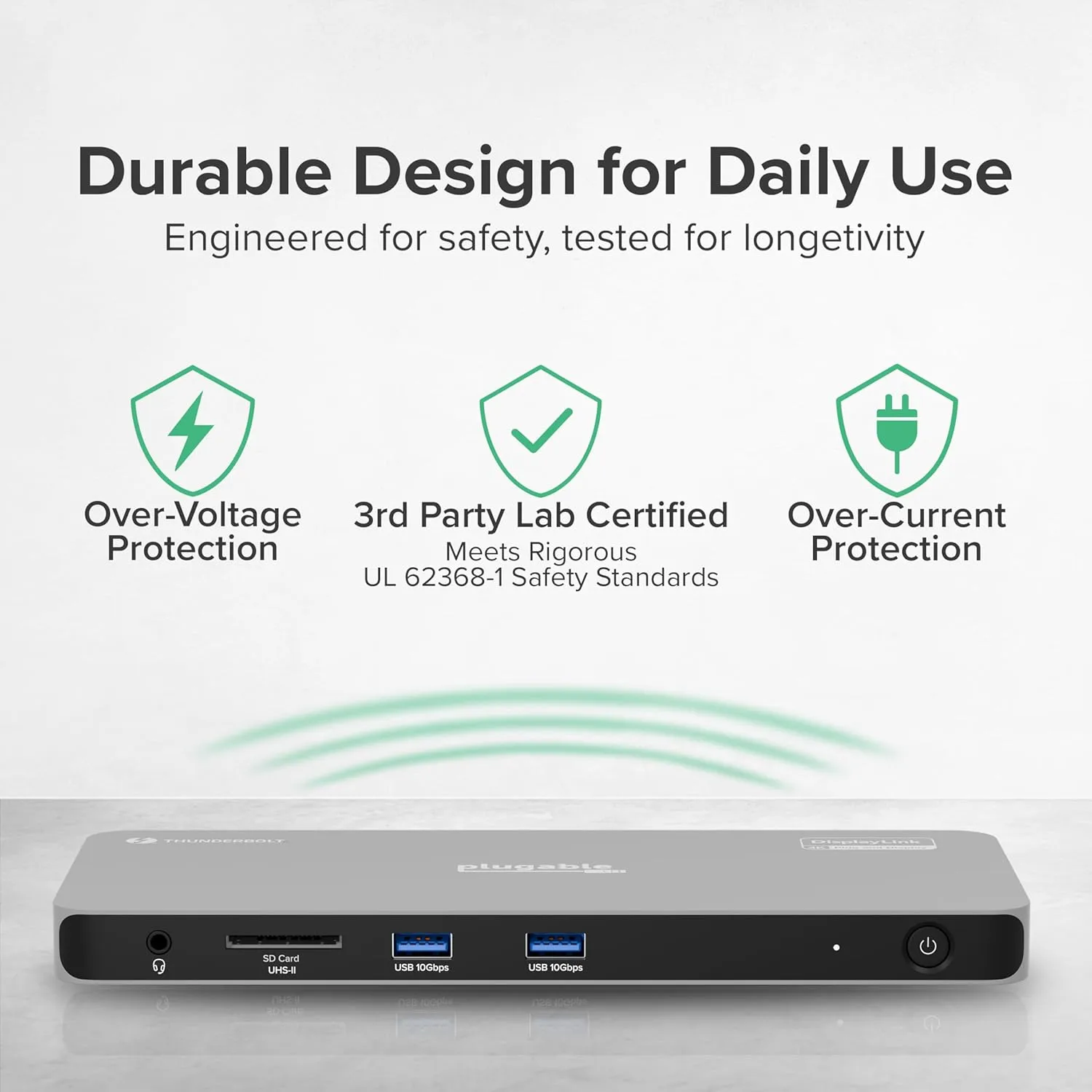 Plugable Thunderbolt 4 Dock for Quad Monitors 100W, Thunderbolt Docking Station Connects up to Four 4K Monitors for Windows and Mac Laptops, 2x HDMI, 4x Thunderbolt 4/USB C, Driver Required TBT-6950PD