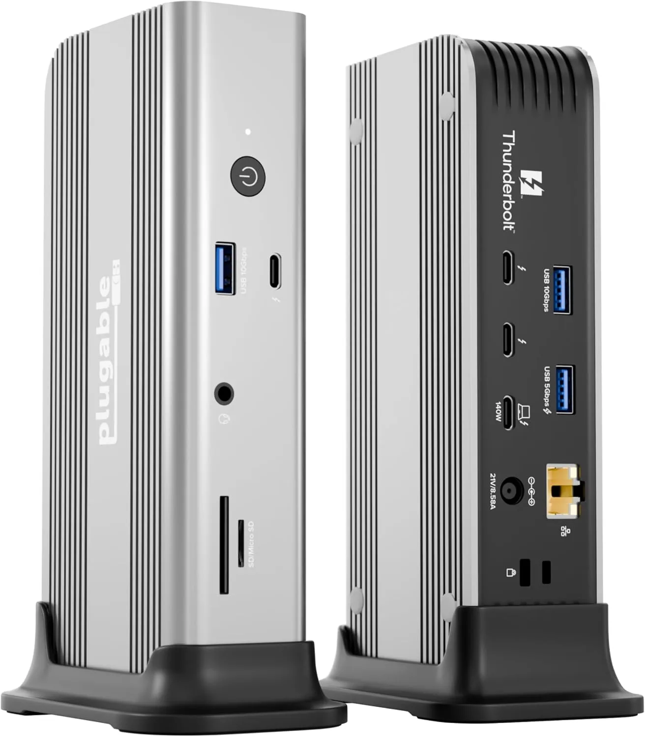Plugable Thunderbolt 5 Dock: 140W Power Delivery, Up to Dual 6K/8K (TBT-UDT3)