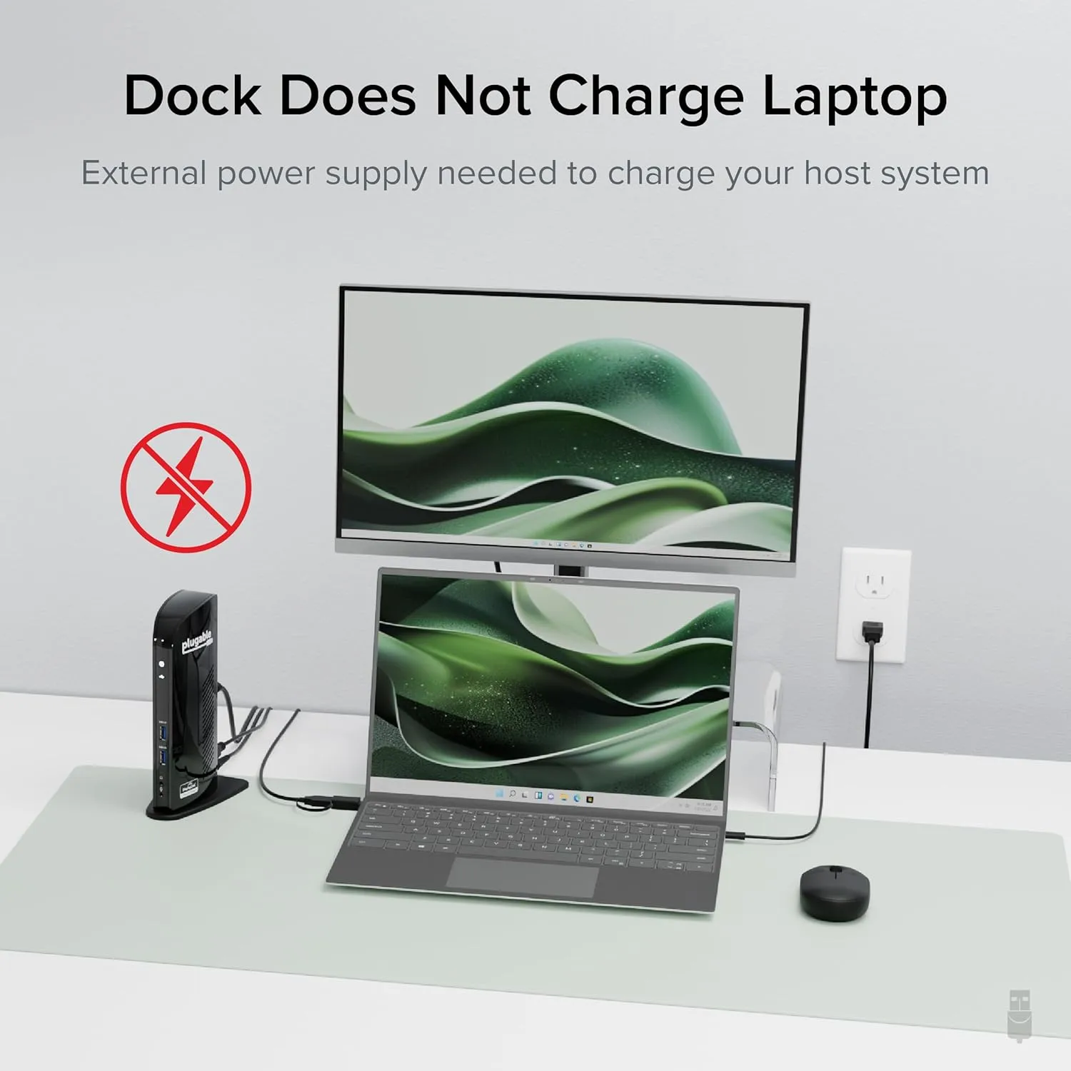 Plugable UD-3900 Universal Laptop Docking Station Dual HDMI, USB 3.0/USB-C, Gigabit Ethernet