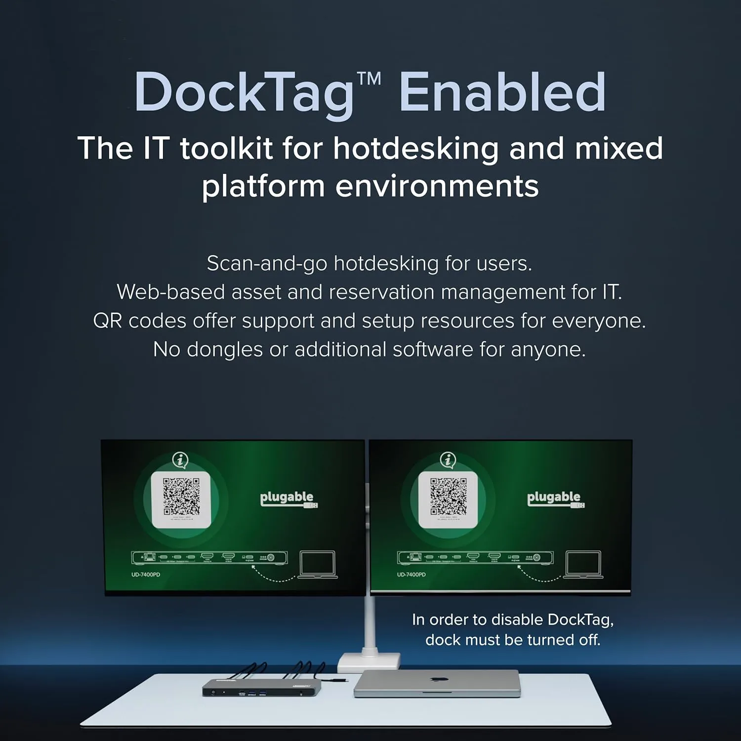 Plugable USB C Docking Station 5 Monitors, 140W DisplayLink Dock Connects up to Five 4K Displays for MacBook Windows Thunderbolt 4 Laptops, 2x HDMI, 3x USBC 2.5Gbps Ethernet, Driver Required UD-7400PD